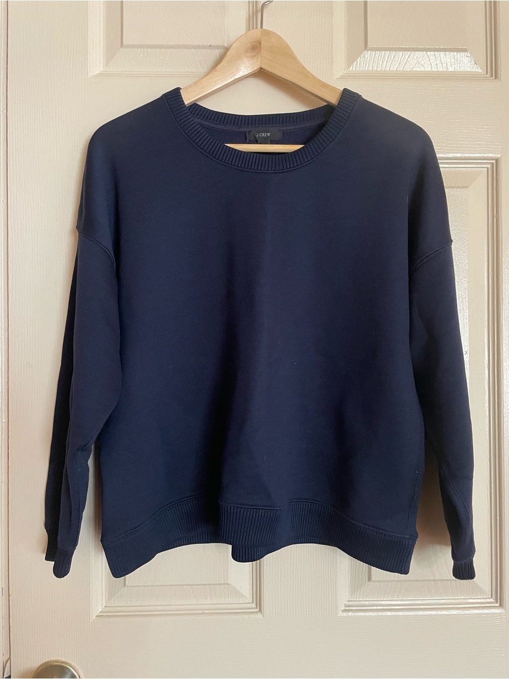 J. Crew Women’s relaxed Navy Crewneck Sweatshirt